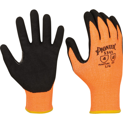 Touchscreen-Compatible Cut-Resistant Gloves, Size Small, 13 Gauge, Nitrile Coated, Polyester/HPPE Shell, ASTM ANSI Level A5 Consource