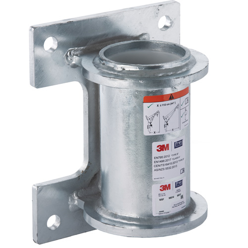 DBI-SALA&reg; Confined Space Wall Mount Base, Galvanized Consource