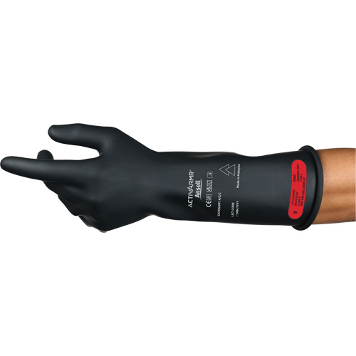 Gants &eacute;lectriques isol&eacute;s ultra l&eacute;gers ActivArmr RIG R014BUL, ASTM classe 0, Taille 7, 14" lo Consource
