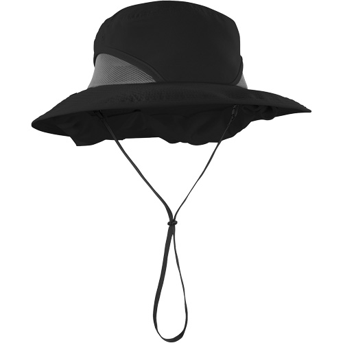 Chapeau de garde forestier 8934 Chill-Its avec prot&egrave;ge-nuque, grand/ T-grand, Noir Consource