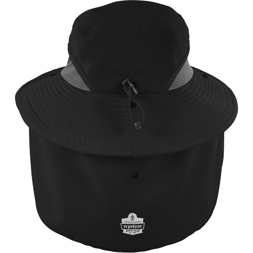 Chapeau de garde forestier 8934 Chill-Its avec prot&egrave;ge-nuque, grand/ T-grand, Noir Consource
