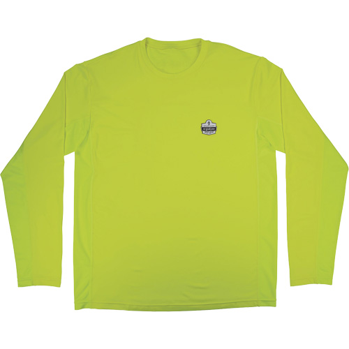 Chill-Its 6689 Cooling Long Sleeve Sun Shirt with UV Protection, High-Visibility Lime-Yellow, Small Consource