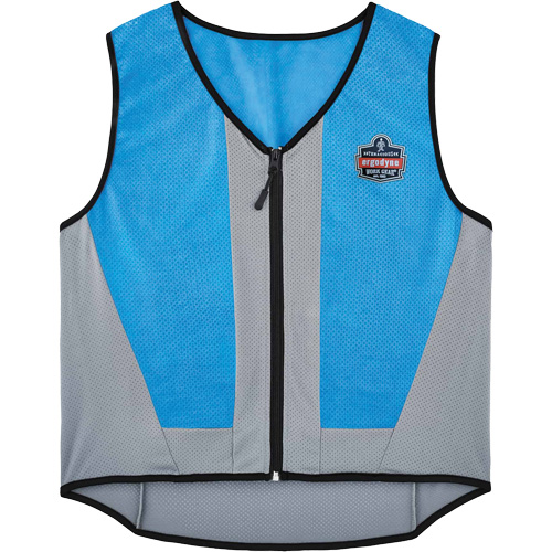 Veste de refroidissement &eacute;vaporatif Chill-Its 6667 avec fermeture &agrave; glissi&egrave;re, 5T-Grand, Bleu Consource