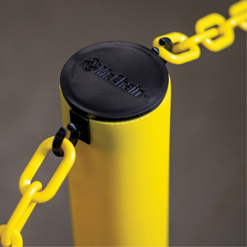 Industrial Stanchion, 37" High, Yellow Consource