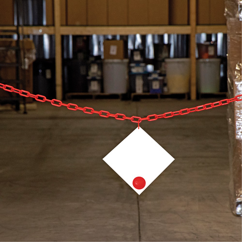 Chaîne de barri&egrave;re en plastique, Vert, Maillon de 2", 100' de long Consource