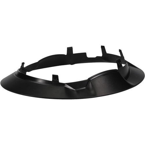 Bordure large compl&egrave;te &agrave; agrafe pour casque d'alpiniste RZRBack, blanc Consource