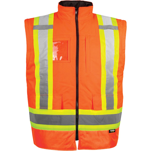 Manteau haute visibilit&eacute; 7-en-1, Polyester, Orange haute visibilit&eacute;, 3T-Grand Consource