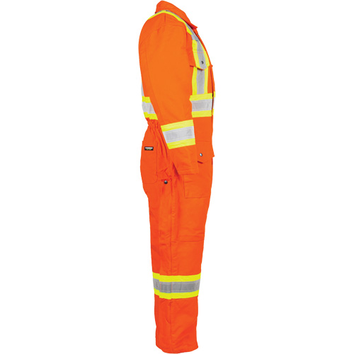 High-Visibility Lined Canvas Overalls, Small, High Visibility Orange Consource