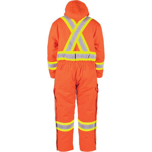 High-Visibility Lined Canvas Overalls, Small, High Visibility Orange Consource