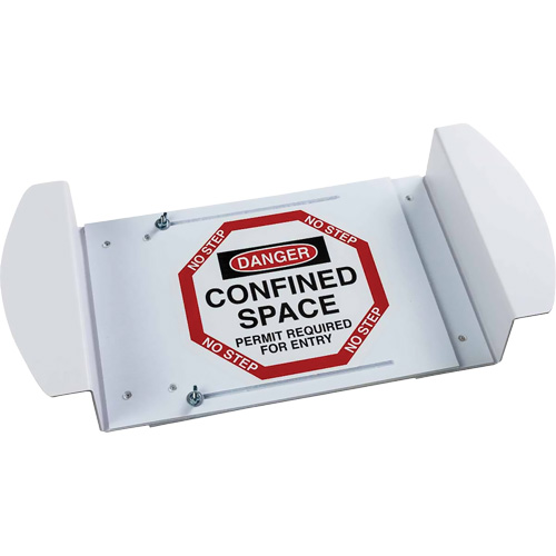 Panneau pour trou d'homme "Danger Confined Space Permit Required For Entry", 21" x 30", Polystyr&egrave;ne, Anglais Consource