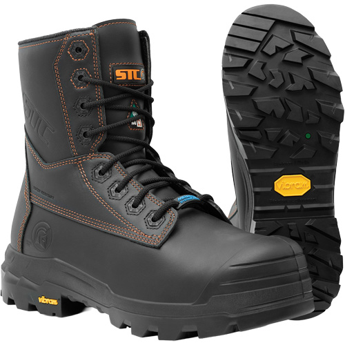 Bottes de travail Metpro Flex avec protecteur m&eacute;tatarsien, Cuir, Taille 10-1/2, Imperm&eacute;able Consource