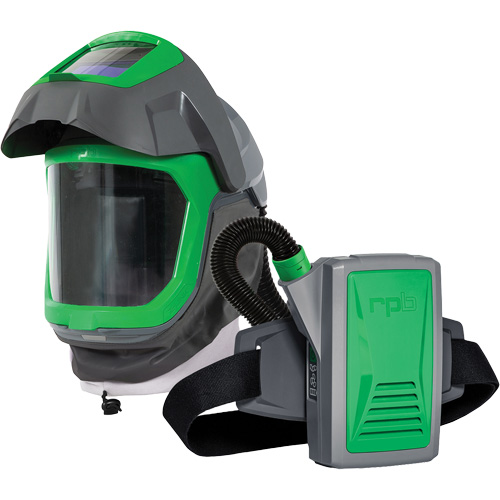 Z-Link Respirator Helmet with Face Seal, Visor & Belt Mount, Facepiece Respirator/Welding Helmet, Lithium-Ion Battery Consource