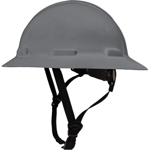 LIDGUARD&reg; Full Brim Hardhat with Chinstrap, Meets CSA Type 1, Ratchet Suspension, Vented Consource
