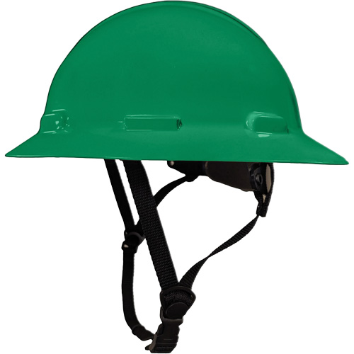 LIDGUARD&reg; Full Brim Hardhat with Chinstrap, Meets CSA Type 1, Ratchet Suspension, Vented Consource