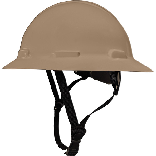 LIDGUARD&reg; Full Brim Hardhat with Chinstrap, Meets CSA Type 1, Ratchet Suspension, Vented Consource