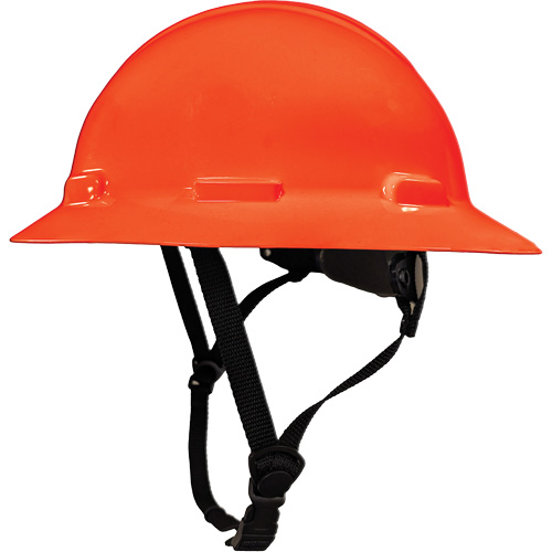 LIDGUARD&reg; Full Brim Hardhat with Chinstrap, Meets CSA Type 2, Ratchet Suspension, Vented Consource