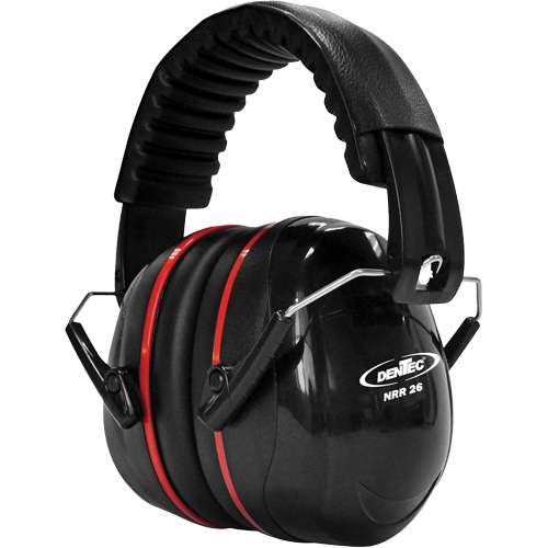 Cache-oreille SEALTEC de s&eacute;rie 500 avec bras doubles en acier inoxydable, Bandeau repliable, 26 dB NRR dB Consource
