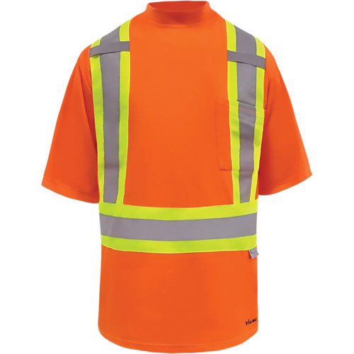 T-shirt de s&eacute;curit&eacute; doubl&eacute; de bambou Viking, Polyester, 3T-Grand, Orange haute visibilit&eacute; Consource