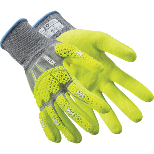 Gants antichocs Helix 3014IMP, 9/Grand, Paume en PEHP, Poignet &eacute;lastique/Poignet en tricot Consource
