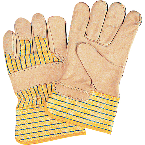Standard-Duty Dry-Palm Fitters Gloves, Ladies, Grain Cowhide Palm, Cotton Inner Lining Consource
