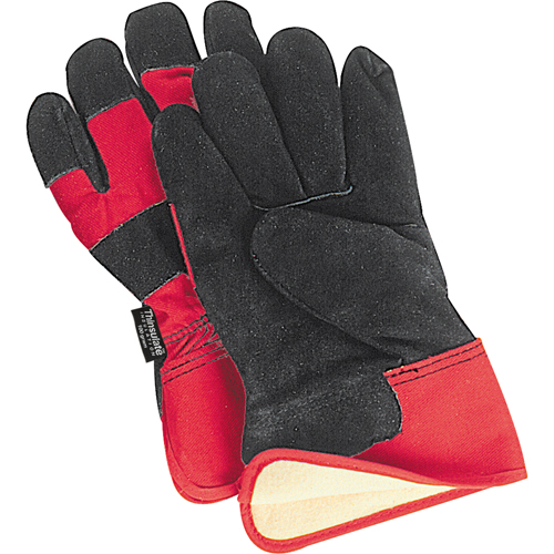 Superior Warmth Winter-Lined Fitters Gloves, Large, Split Cowhide Palm, Thinsulate Inner Lining Consource