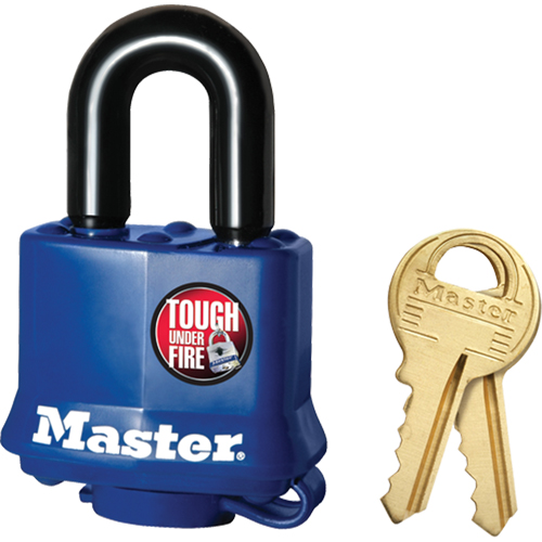 Weather-Resistant Padlock, Keyed Different, Laminated Steel, 1-9/16" Width Consource