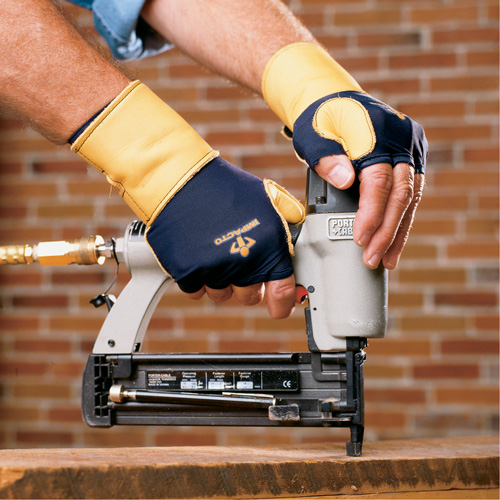 Gants de protection sup&eacute;rieure contre les impacts & les microtraumarismes r&eacute;p&eacute;t&eacute;s, main gauche, Taille T-petit, Paume Cuir fleur Consource