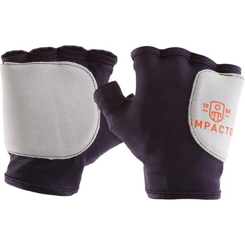 Palm/Side Fingerless Protection Gloves - Right, X-Small, Suede Palm, Slip-On Cuff Consource