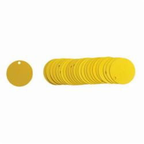 Blank Round Valve Tags, Aluminum, 1.5" dia Consource
