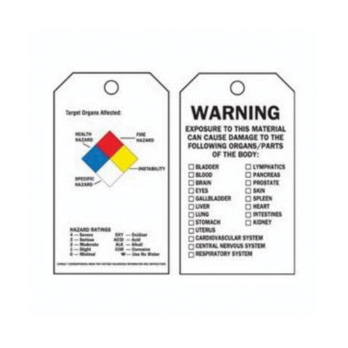 &eacute;tiquettes du droit &agrave; l'information, Polyester, 3" la x 5-3/4" h, Anglais Consource