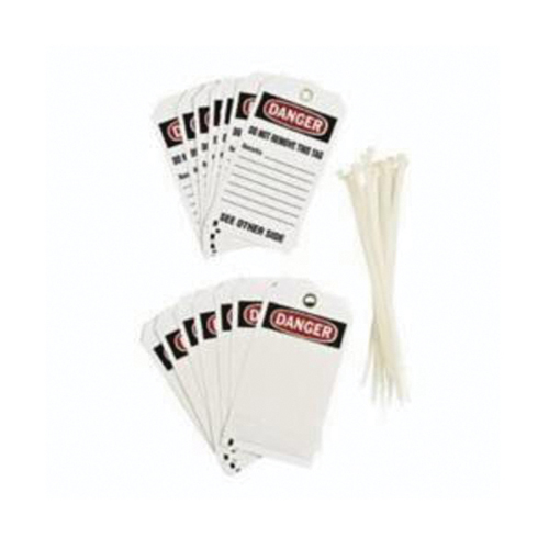&eacute;tiquettes auto-plastifiantes pour la pr&eacute;vention des accidents, Polyester, 3" la x 5-3/4" h, Anglais Consource