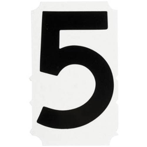 &eacute;tiquettes de lettres et chiffres gothiques individuels Quick-Align, 5, 4" h, Noir Consource