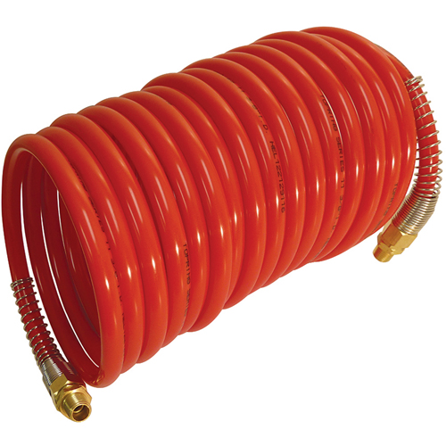 Series 11 Self Storing Nylon Air Hoses, Air, 1/4" ID x 50' L, Nylon, 200 PSI at 23 °C Consource