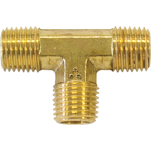Male Pipe Tee, Brass, 1/8" Consource