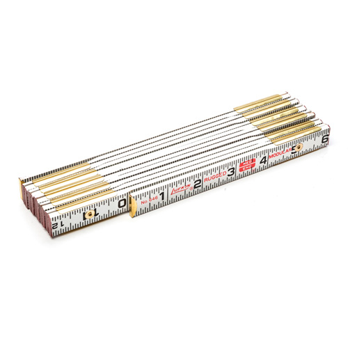 R&egrave;gle de maçon Red End, 6' lo, Bois, Graduations de 1/16" Consource