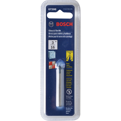 Glass and Tile Bit, Carbide, 4" Flute Consource