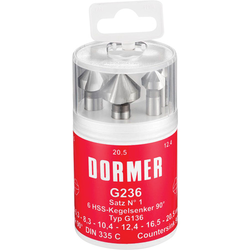 90° Countersink Set, 6 Pieces Consource