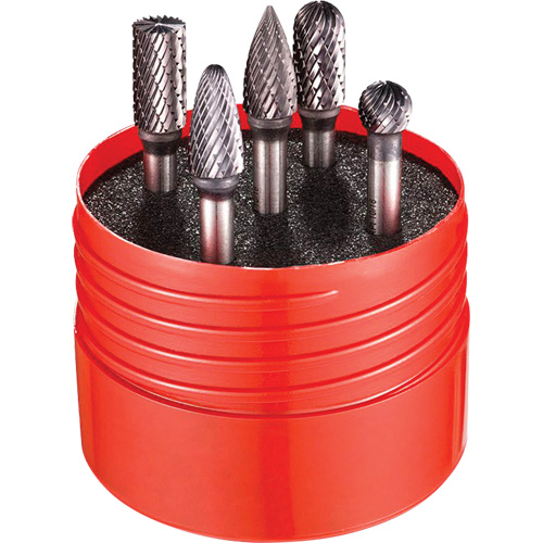 Double Cut Rotary Burr Set, 5 Pieces Consource