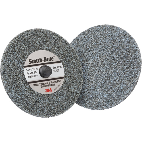 Roloc Deburr & Finish Pro TR Unitized Wheel, 3" x 1/8", Medium Grit, Ceramic Consource