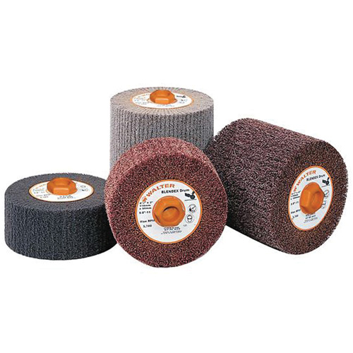 Tambour de conditionnement de surface Blendex, 4-1/2" dia. x 2" la, 5/8"-11 Arbre, Grain Cors&eacute; Consource
