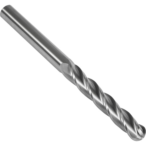Fraise en bout sph&eacute;rique extra longue 30° S147, 1/2" dia., 6" lo, 4 cannelures, 1/2" tige, Carbure Consource