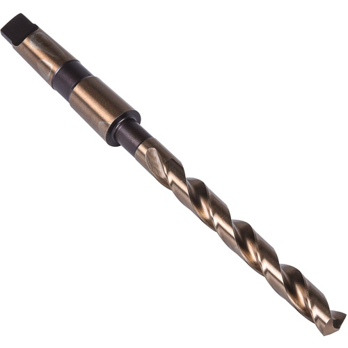 Foret &agrave; queue conique robuste, 9/16", Acier rapide au cobalt, Cannelure 4-7/8", Pointe de 135° Consource