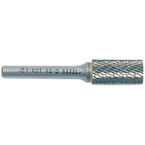 JET-KUT Cylindrical Shape Bur, 1/4" Dia., 1/4" Shank, 5/8" Depth of Cut Consource