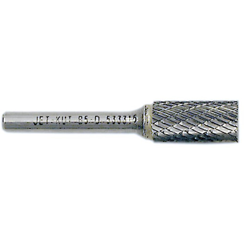 JET-KUT Cylindrical Shape Burr with End Cut, 3/8" Dia., 1/4" Shank, 3/4" Depth of Cut Consource