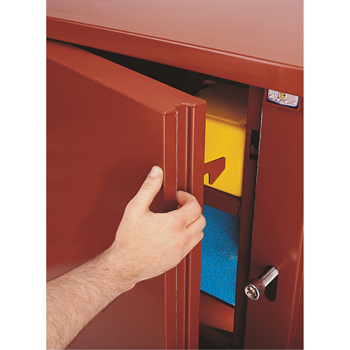 Jobsite Shelf Cabinet, Steel, 47.5 Cubic Feet, Red Consource