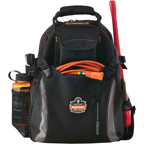 Sac &agrave; dos pour outils 5843 Arsenal, 13-1/2" lo x 8-1/2" la, Noir, Polyester Consource