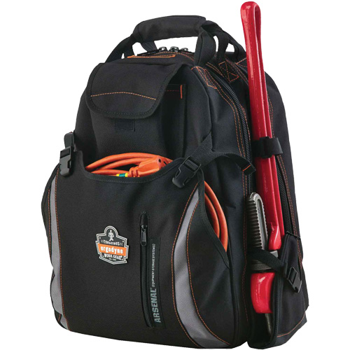 Sac &agrave; dos pour outils 5843 Arsenal, 13-1/2" lo x 8-1/2" la, Noir, Polyester Consource