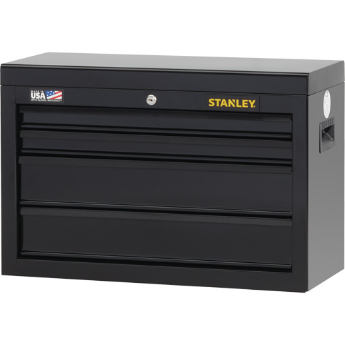 100 Series Tool Chest, 26" W, 4 Drawers, Black Consource