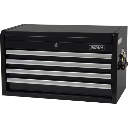 Industrial Tool Chest, 26" W, 4 Drawers, Black Consource