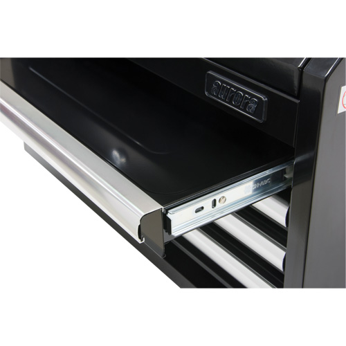 Industrial Tool Chest, 26" W, 4 Drawers, Black Consource